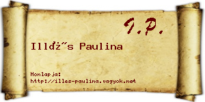 Illés Paulina névjegykártya