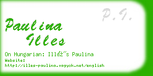 paulina illes business card